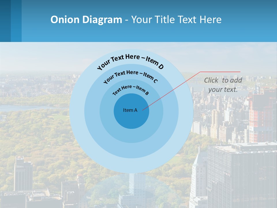 Park In The Middle Of The City PowerPoint Template