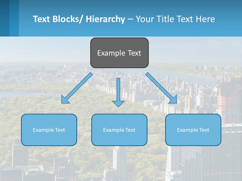 Park In The Middle Of The City PowerPoint Template
