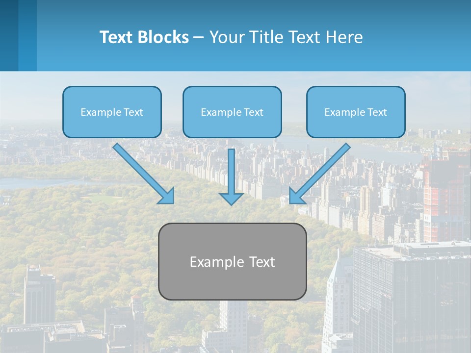 Park In The Middle Of The City PowerPoint Template