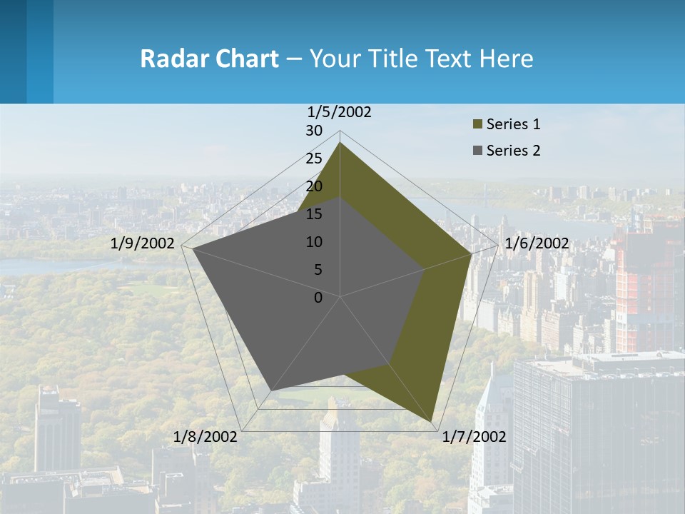 Park In The Middle Of The City PowerPoint Template