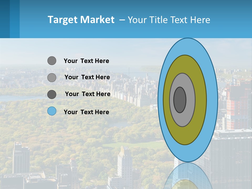 Park In The Middle Of The City PowerPoint Template