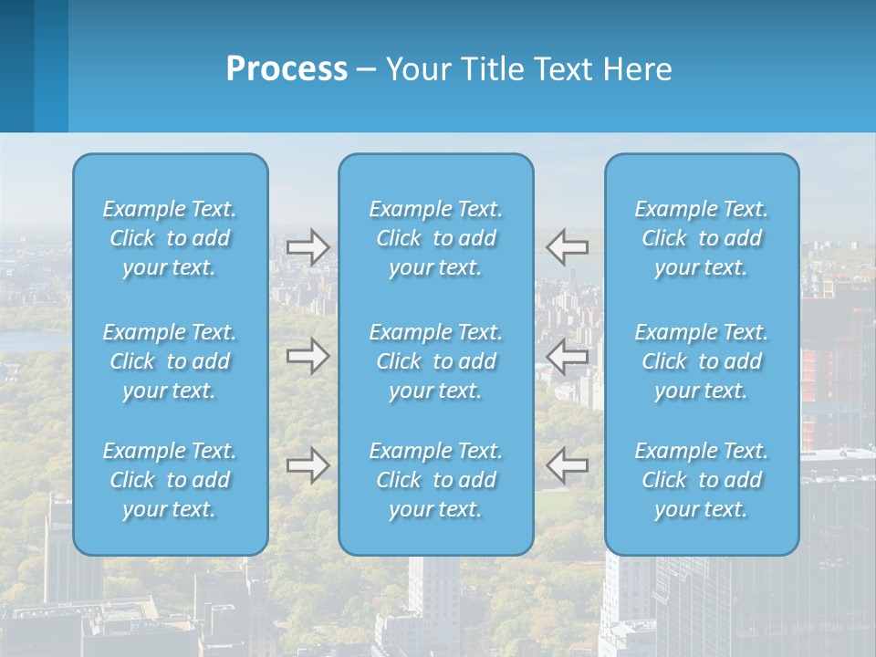 Park In The Middle Of The City PowerPoint Template