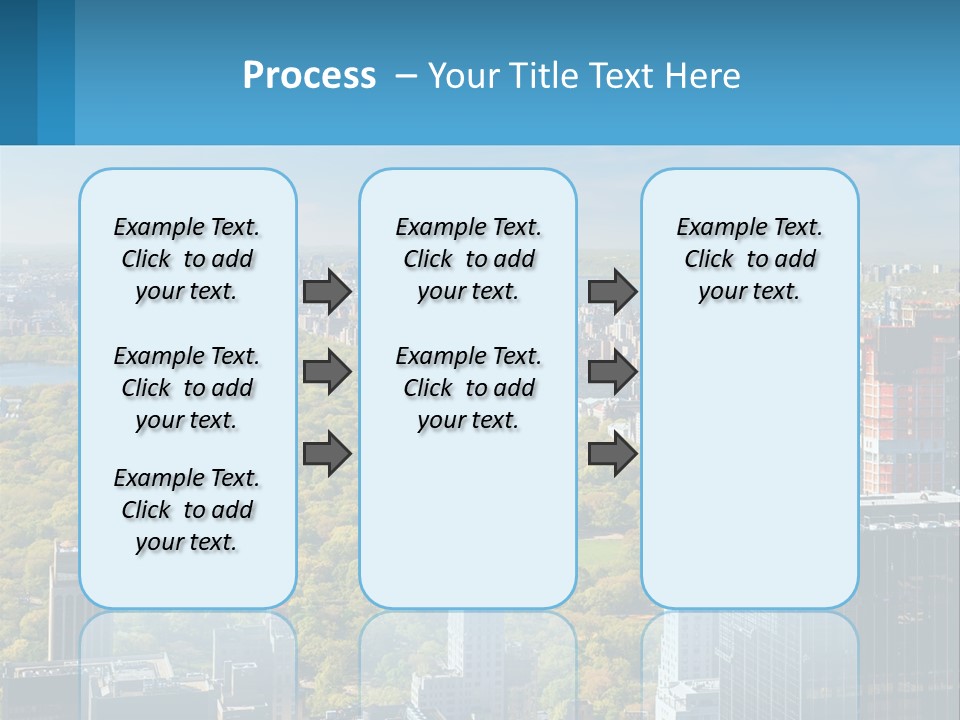 Park In The Middle Of The City PowerPoint Template