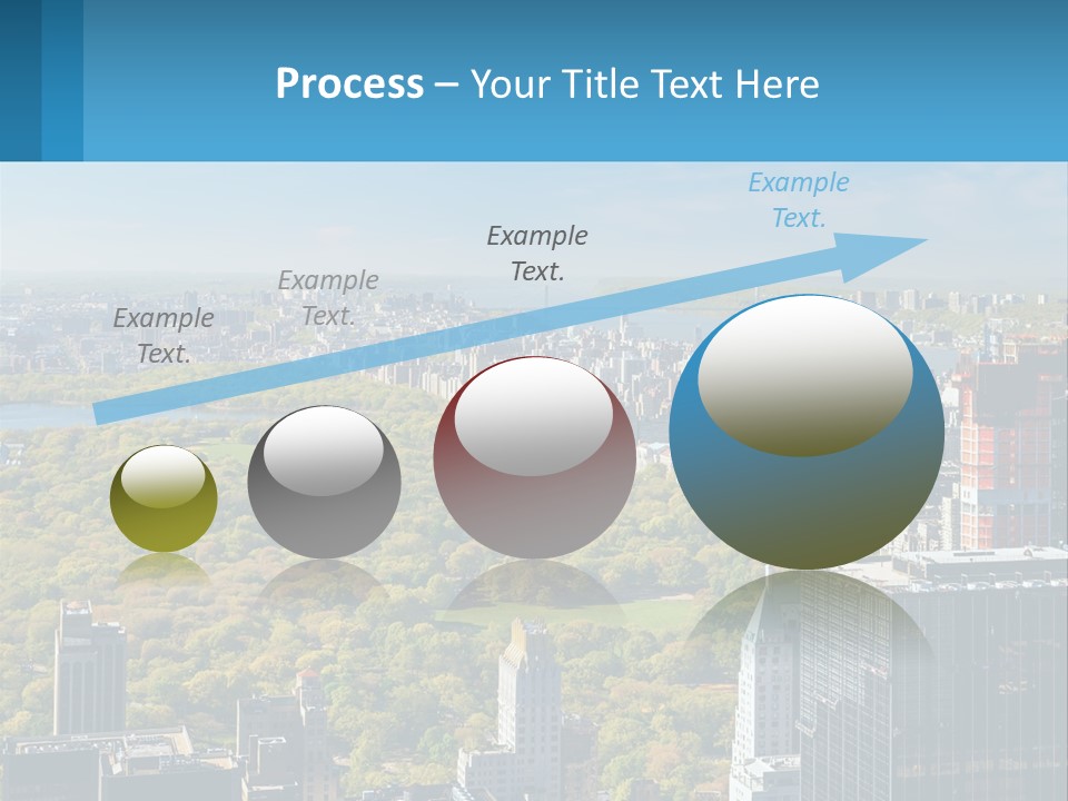 Park In The Middle Of The City PowerPoint Template