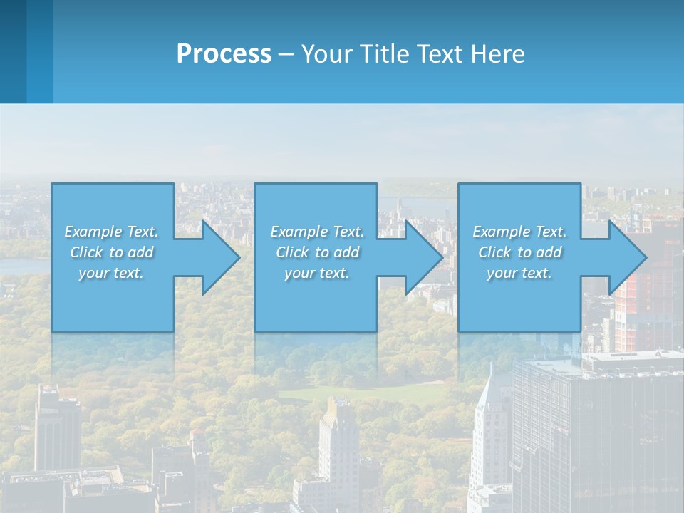 Park In The Middle Of The City PowerPoint Template