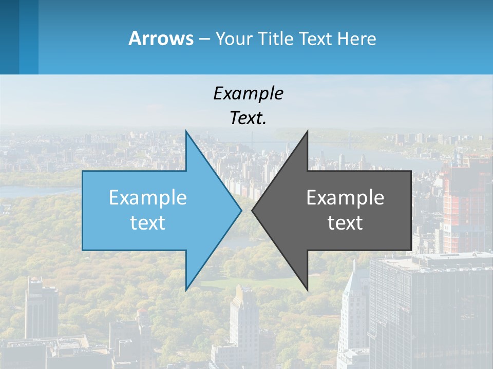 Park In The Middle Of The City PowerPoint Template