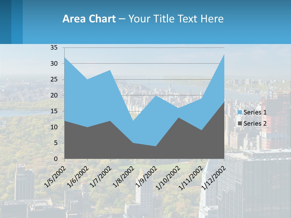 Park In The Middle Of The City PowerPoint Template