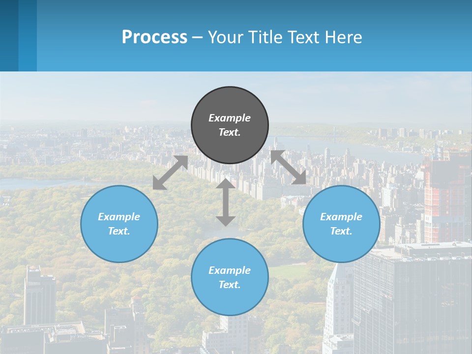 Park In The Middle Of The City PowerPoint Template
