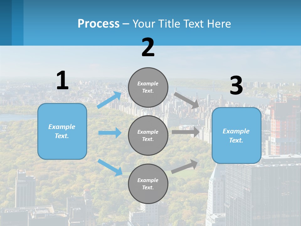 Park In The Middle Of The City PowerPoint Template