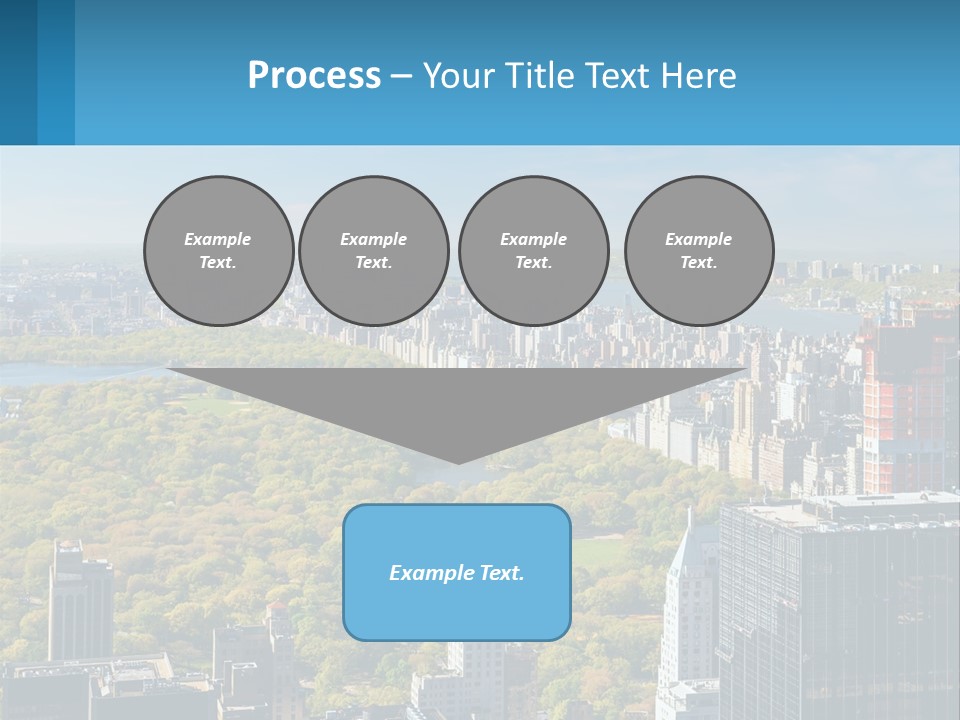 Park In The Middle Of The City PowerPoint Template