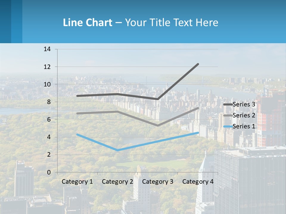 Park In The Middle Of The City PowerPoint Template