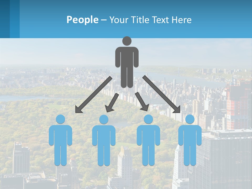 Park In The Middle Of The City PowerPoint Template