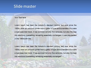 Two-Storey House PowerPoint Template