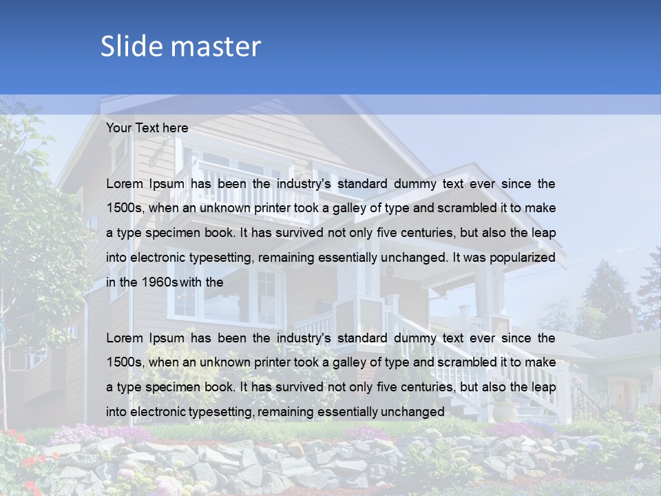 Two-Storey House PowerPoint Template