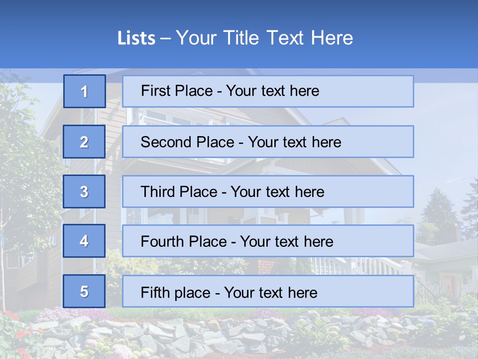Two-Storey House PowerPoint Template