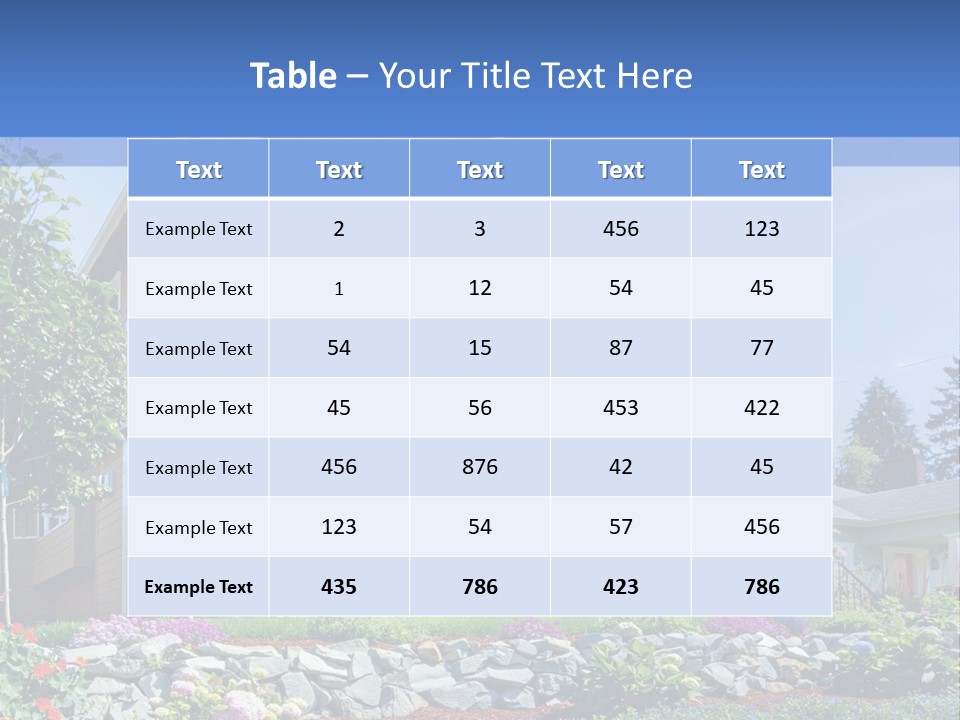 Two-Storey House PowerPoint Template