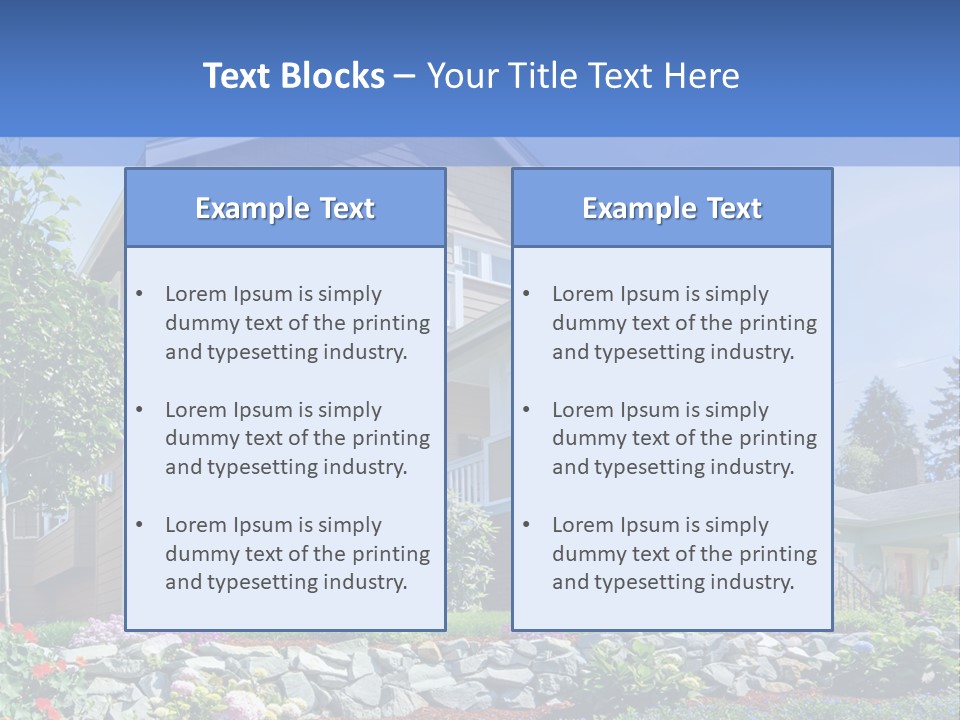 Two-Storey House PowerPoint Template