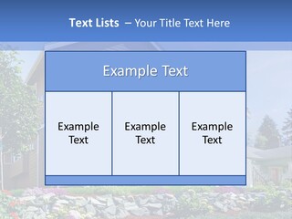 Two-Storey House PowerPoint Template