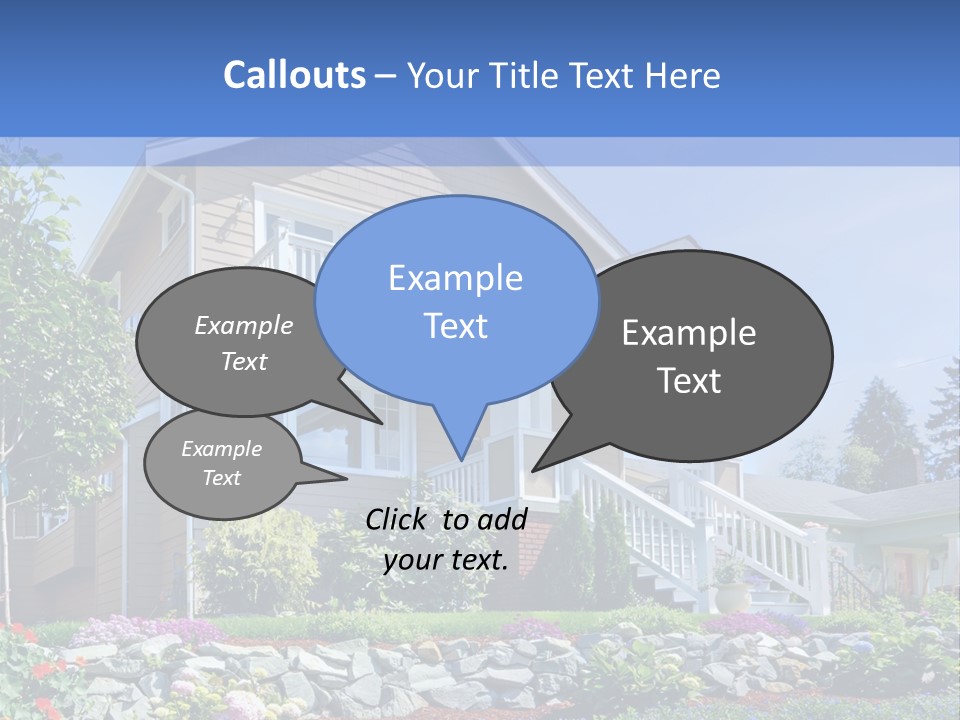 Two-Storey House PowerPoint Template