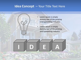 Two-Storey House PowerPoint Template