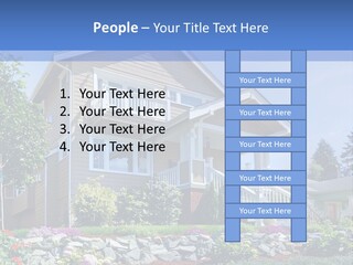Two-Storey House PowerPoint Template