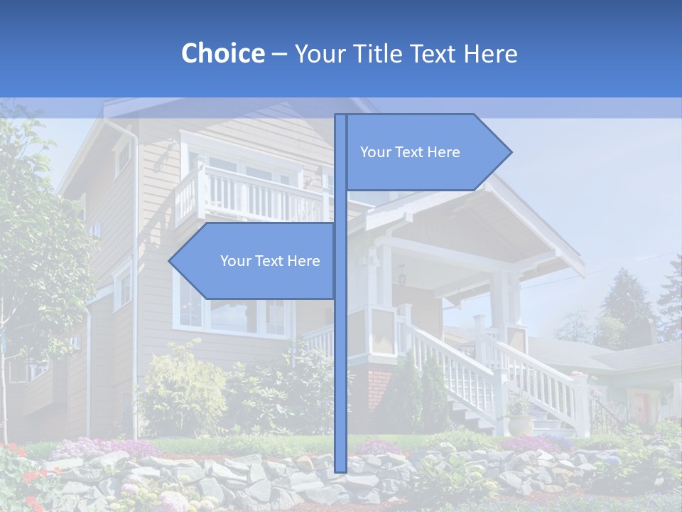 Two-Storey House PowerPoint Template