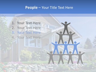 Two-Storey House PowerPoint Template