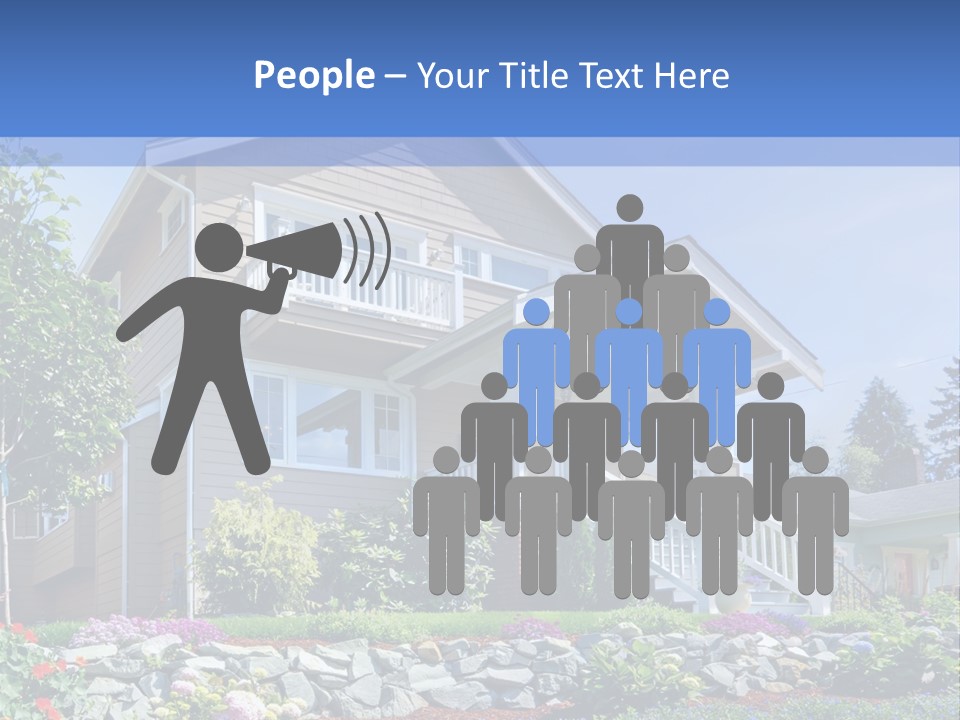 Two-Storey House PowerPoint Template