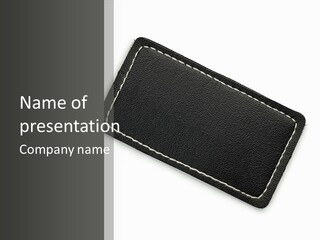 Leather Tag PowerPoint Template