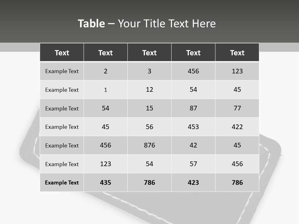 Leather Tag PowerPoint Template