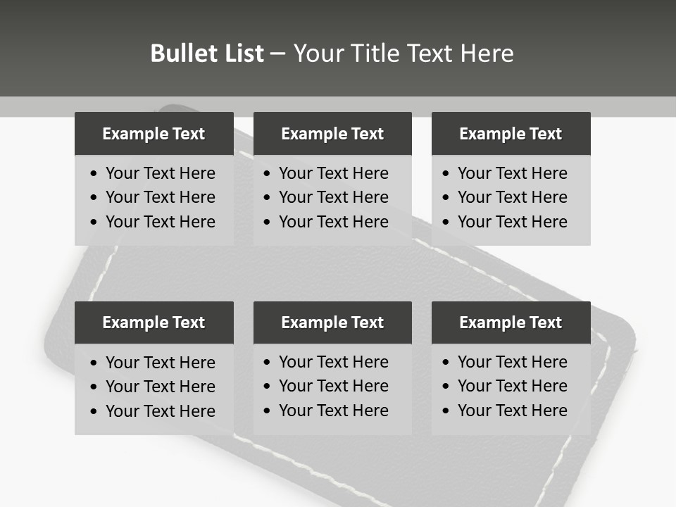 Leather Tag PowerPoint Template