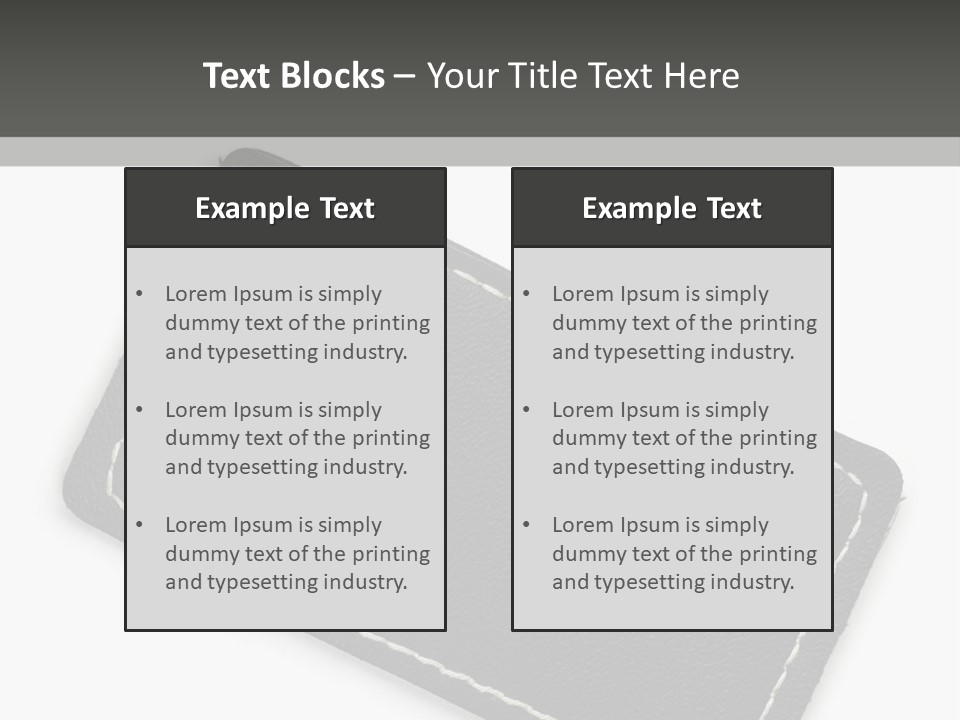 Leather Tag PowerPoint Template