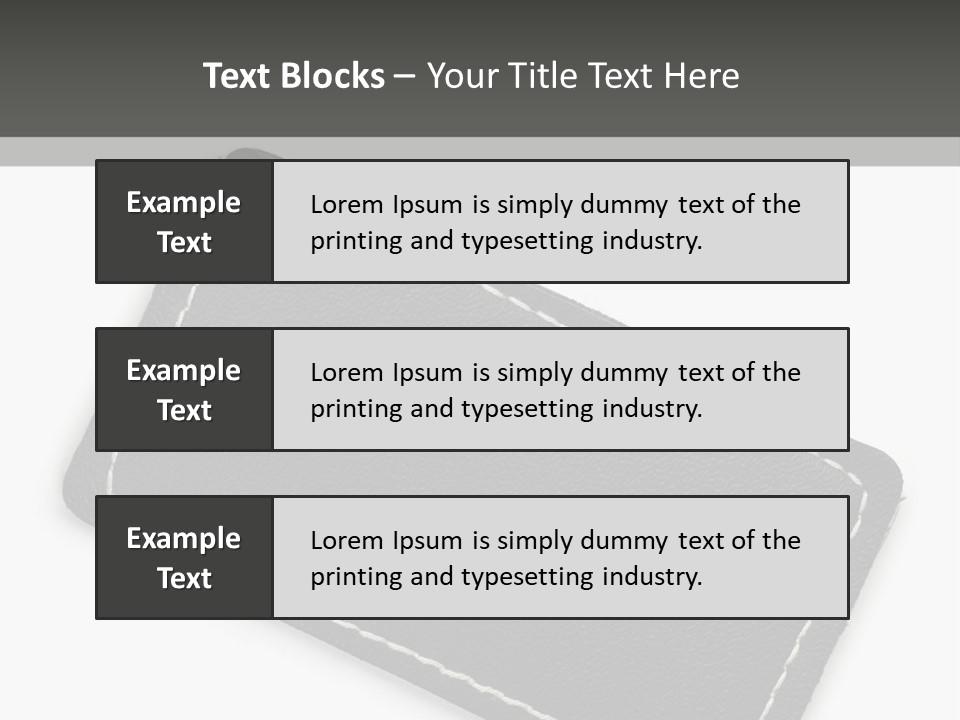 Leather Tag PowerPoint Template