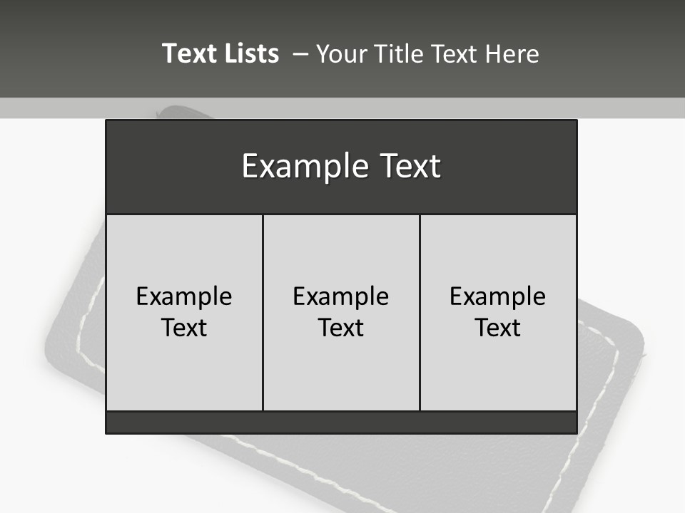 Leather Tag PowerPoint Template