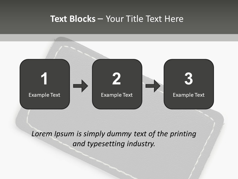 Leather Tag PowerPoint Template