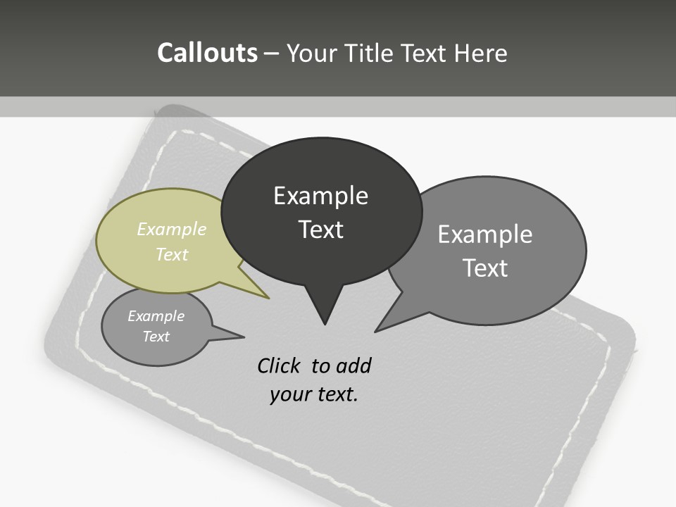 Leather Tag PowerPoint Template