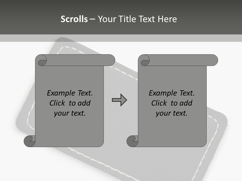 Leather Tag PowerPoint Template
