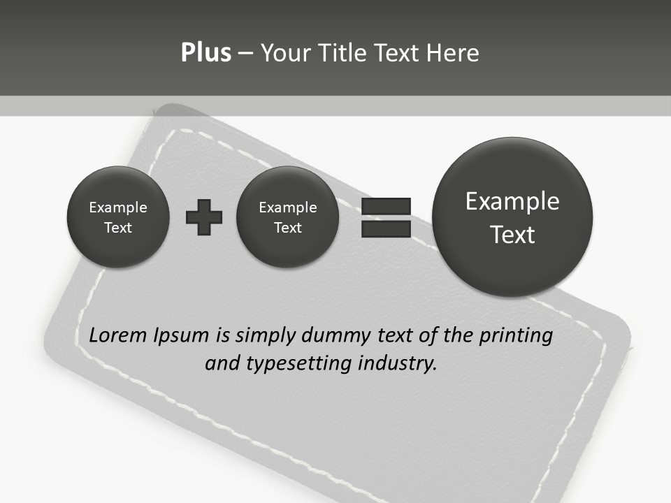 Leather Tag PowerPoint Template