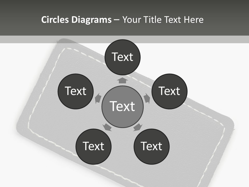 Leather Tag PowerPoint Template