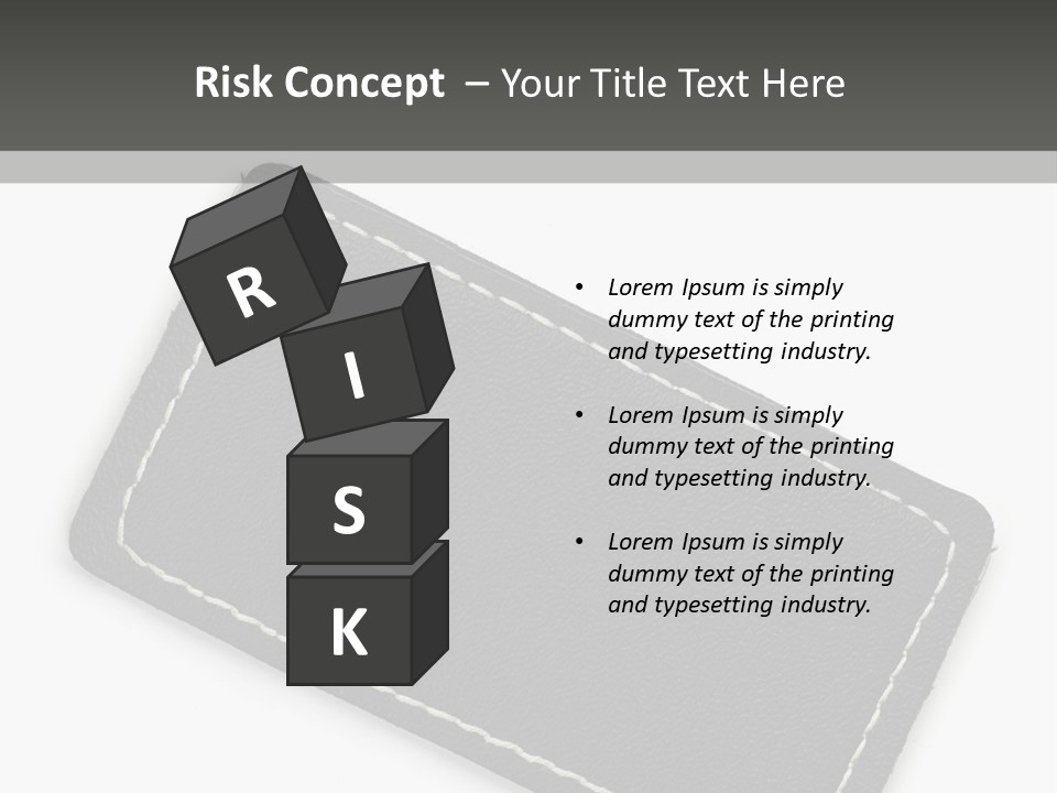 Leather Tag PowerPoint Template