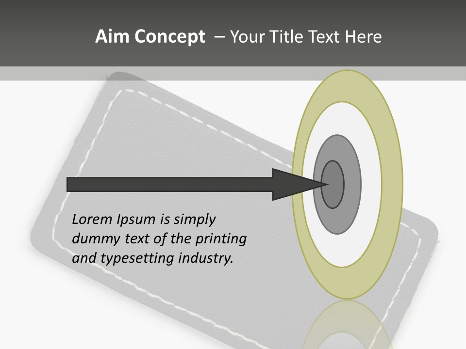 Leather Tag PowerPoint Template