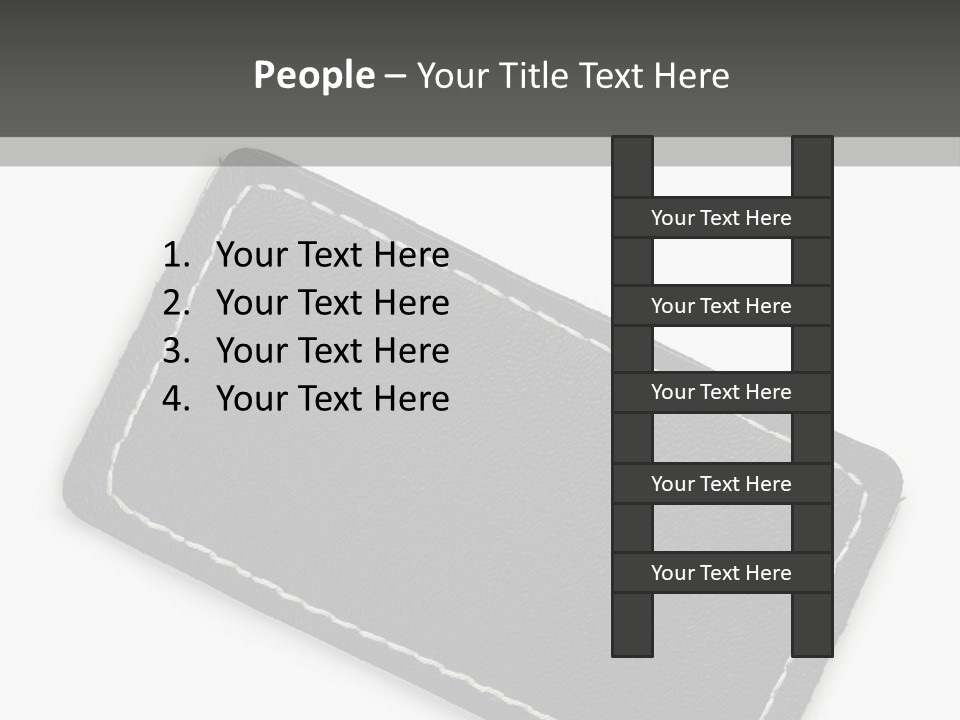 Leather Tag PowerPoint Template