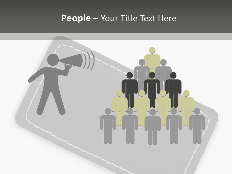 Leather Tag PowerPoint Template