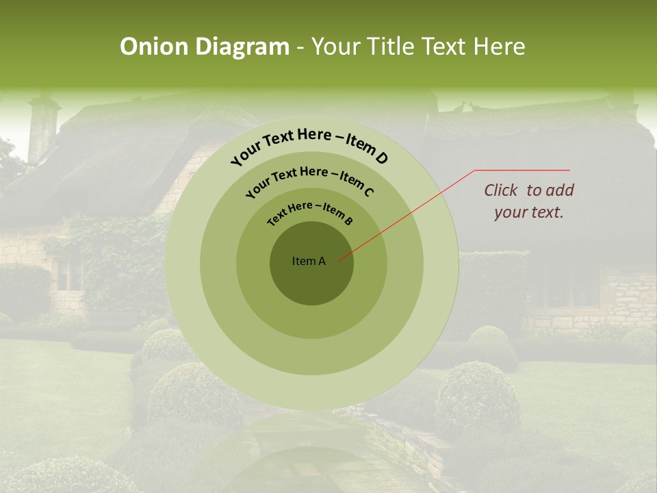 Country House With Landscaping PowerPoint Template