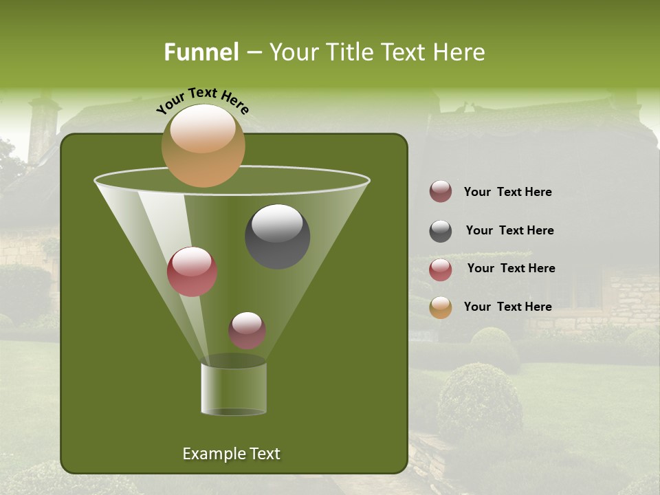 Country House With Landscaping PowerPoint Template