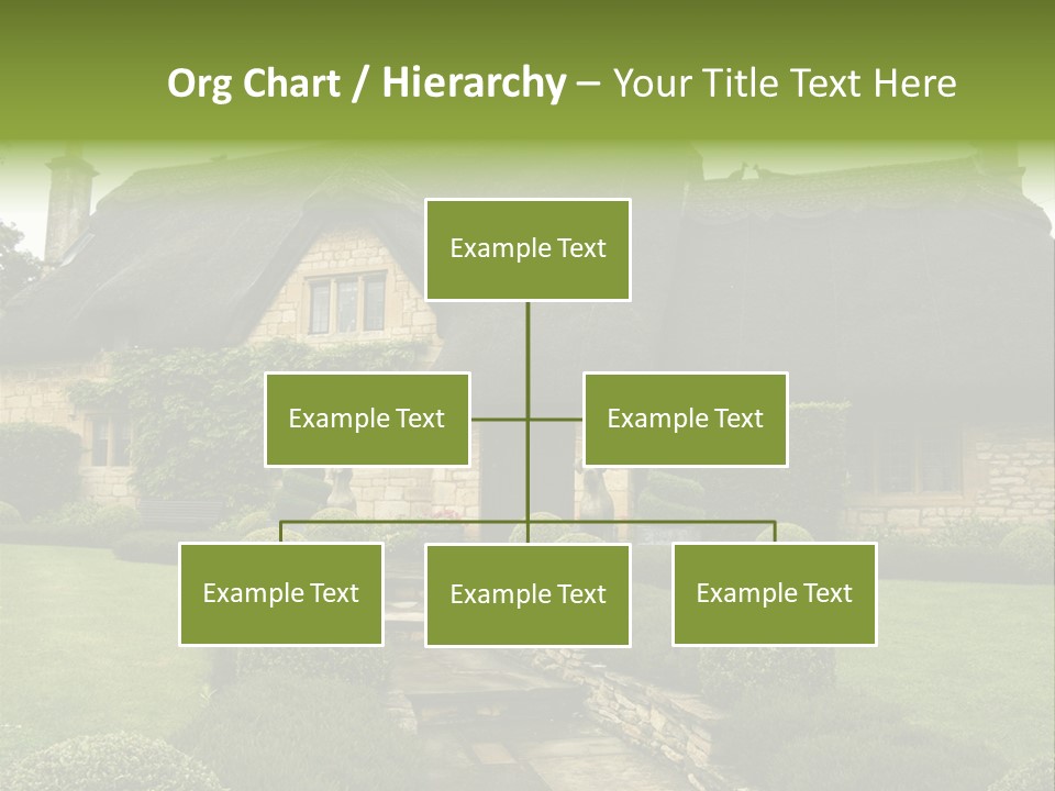 Country House With Landscaping PowerPoint Template