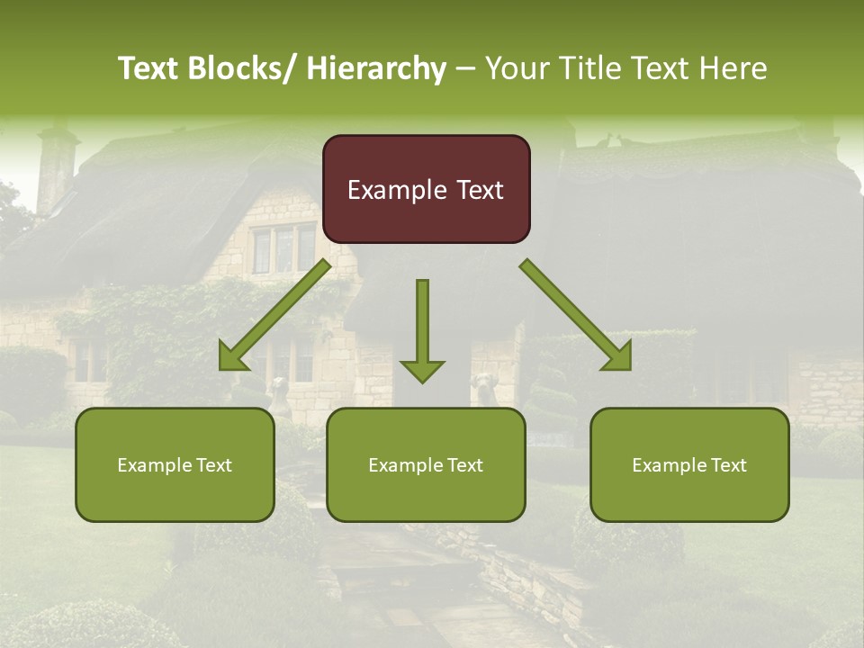 Country House With Landscaping PowerPoint Template