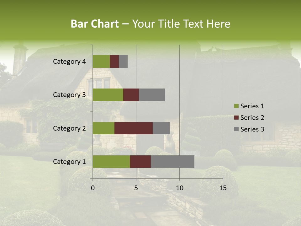 Country House With Landscaping PowerPoint Template