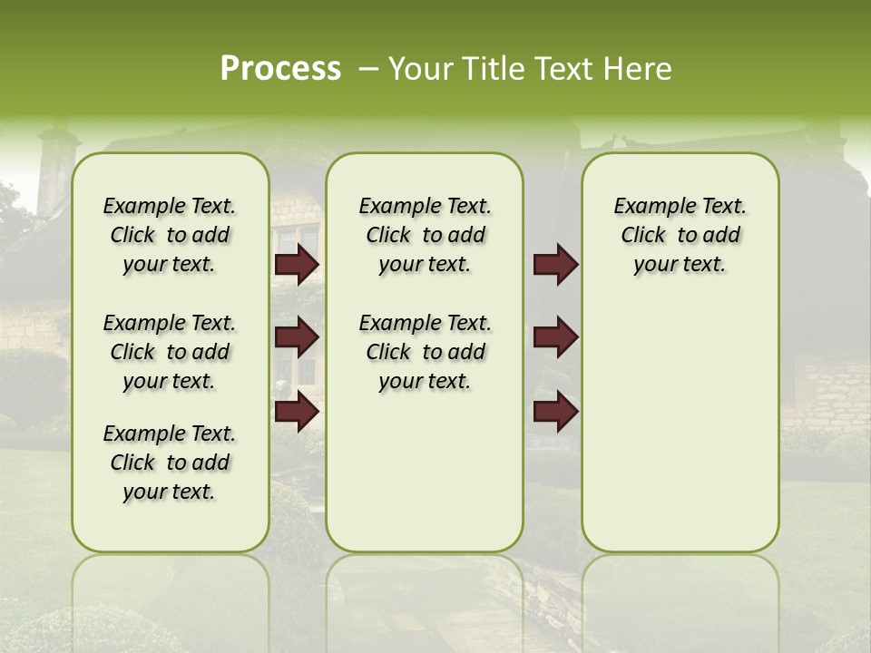 Country House With Landscaping PowerPoint Template