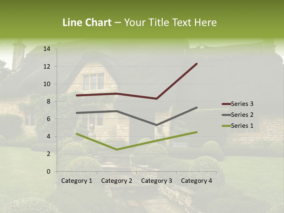 Country House With Landscaping PowerPoint Template